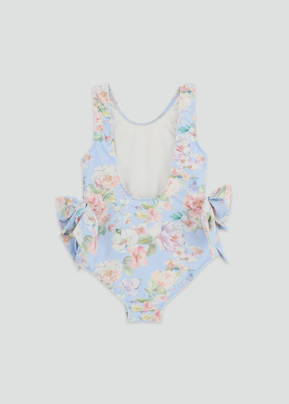 Angel's face Carly Garden Flower Print Swimsuit Pretty Blue