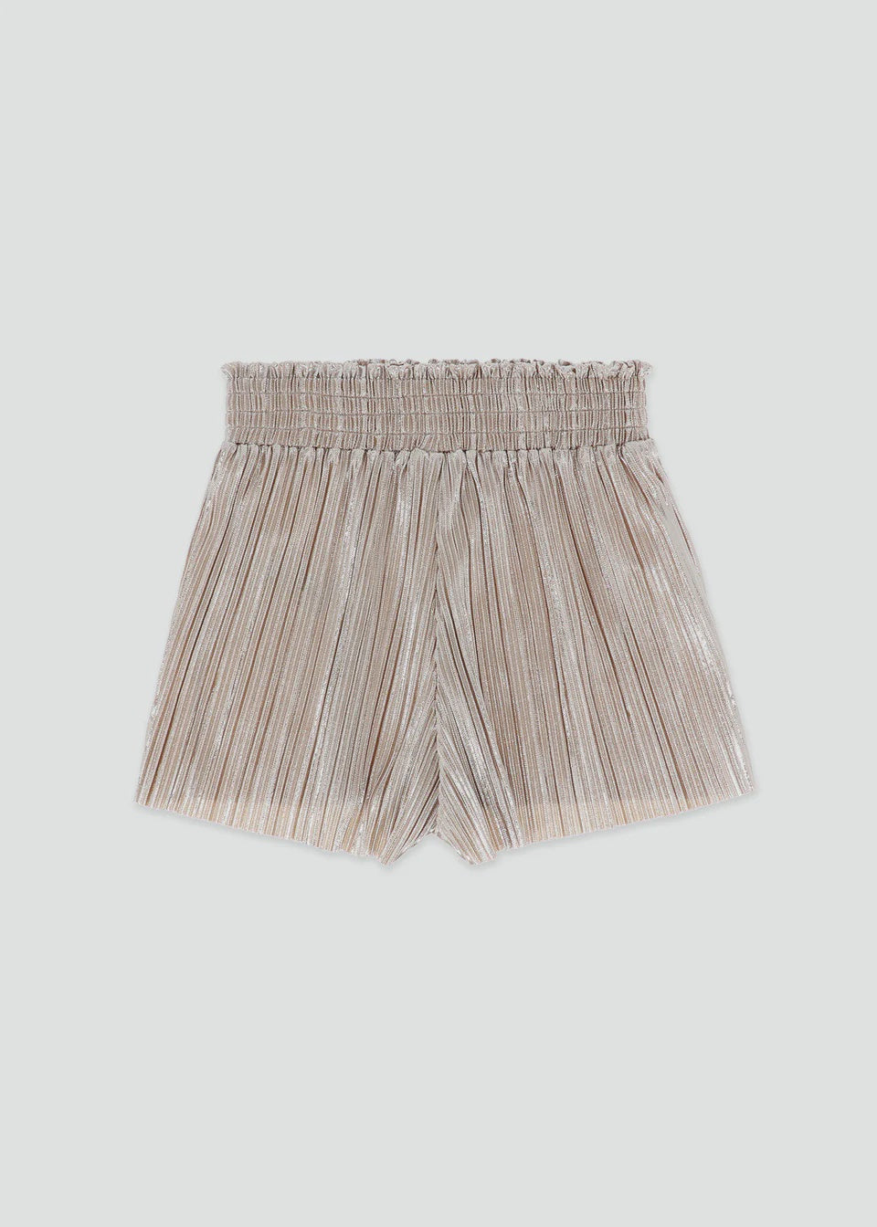 Angel's face Fortuna Metallic Pleated Shorts Champagne