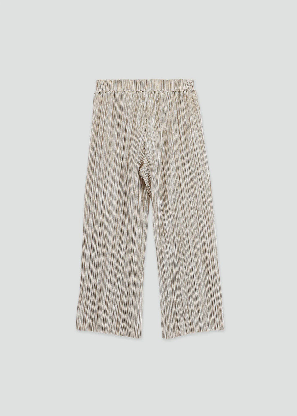 Angel's Face Fortuna Metallic Pleated Trouser Champagne