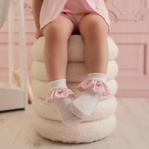 Little A Ona tulle enkelsokjes (Bright White)