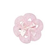 Little A Ollie engels borduurwerk haarknip (Pink Blossom)