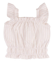 EMC meisjes top beige gestreept