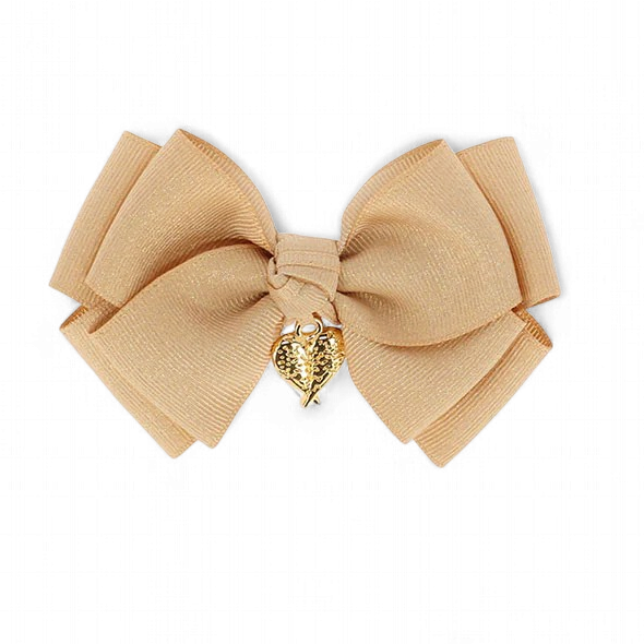 Angel's face haarstrik clip metallic gold