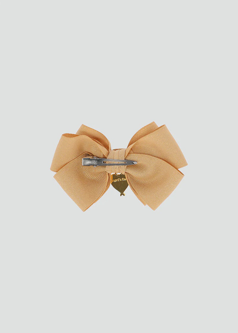 Angel's face haarstrik clip metallic gold