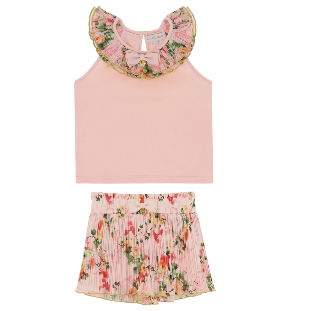 Angel’s Face Lucile Primrose Top & Shorts Set Pale Pink