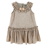 Angel's Face  Ember Pleated Dress Gold