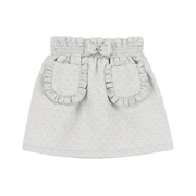 Angels Face Cracker Frill Jacquard Skirt Platinum