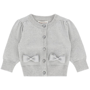 Angels Face Nikki Metallic Baby Cardigan Silver