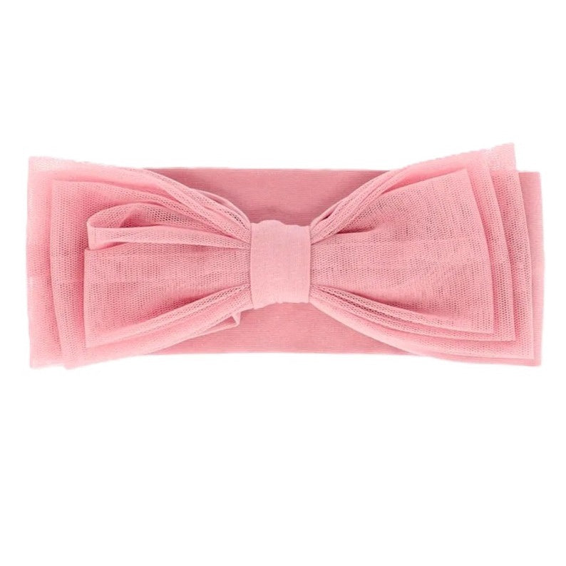 Angel's Face Meisjes Baby Haarband Tiff Tulle Tea Rose
