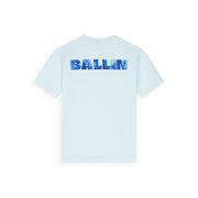 Ballin Junior Watercolor Logo T-shirt licht blauw