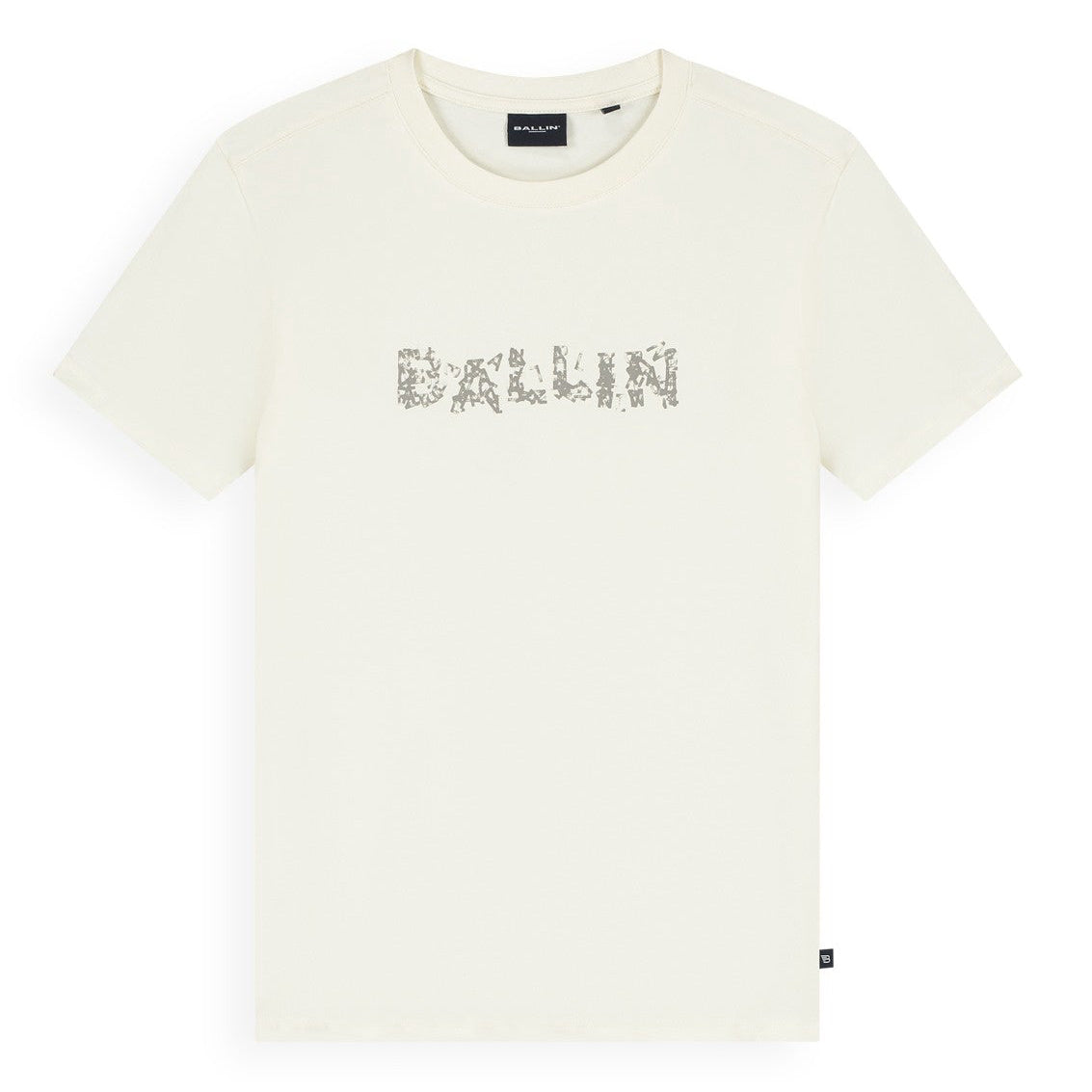 Ballin Junior Stamped Logo T-shirt ecru