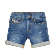Diesel Lived-in JoggJeans shorts with turn-ups