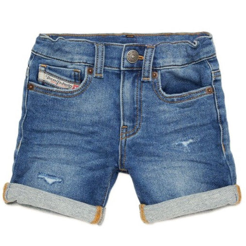Diesel Lived-in JoggJeans shorts with turn-ups