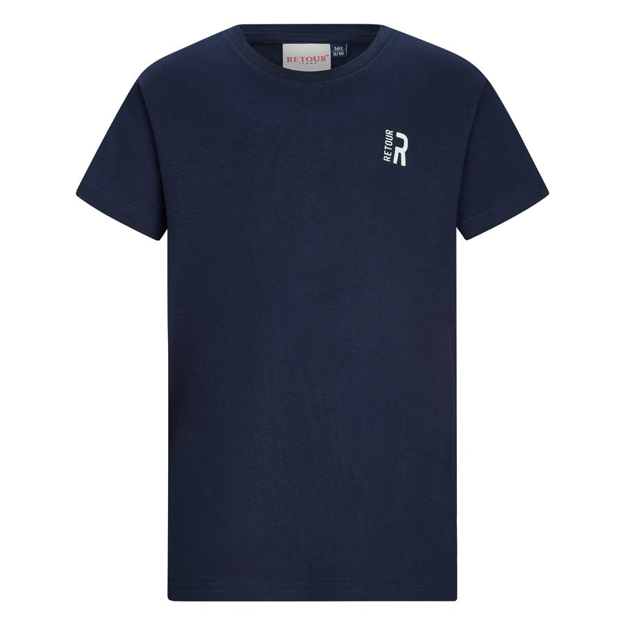 Retour jongens t-shirt donker blauw Leen