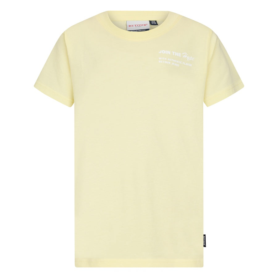 Retour jongens t-shirt geel Leandro
