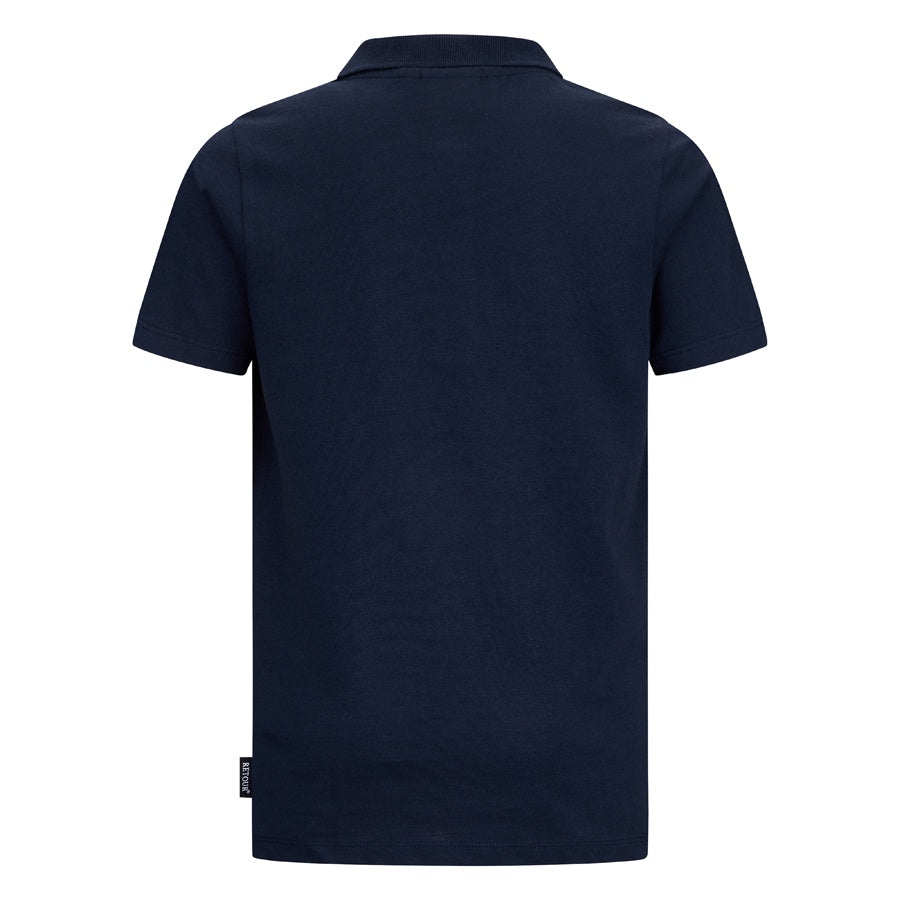 Retour jongens polo donker blauw Anton