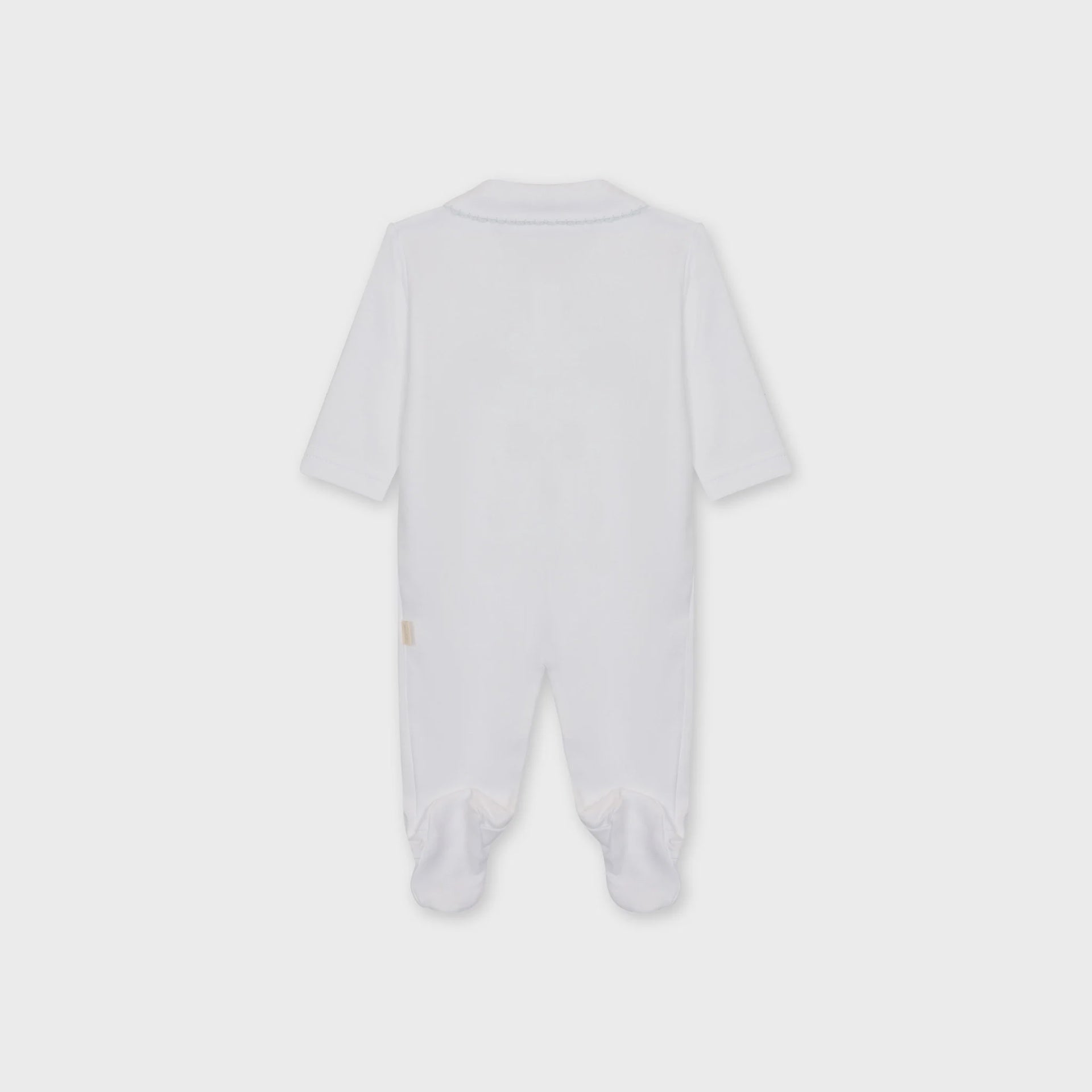 Baby Gi jongens boxpakje wit/blauw paard