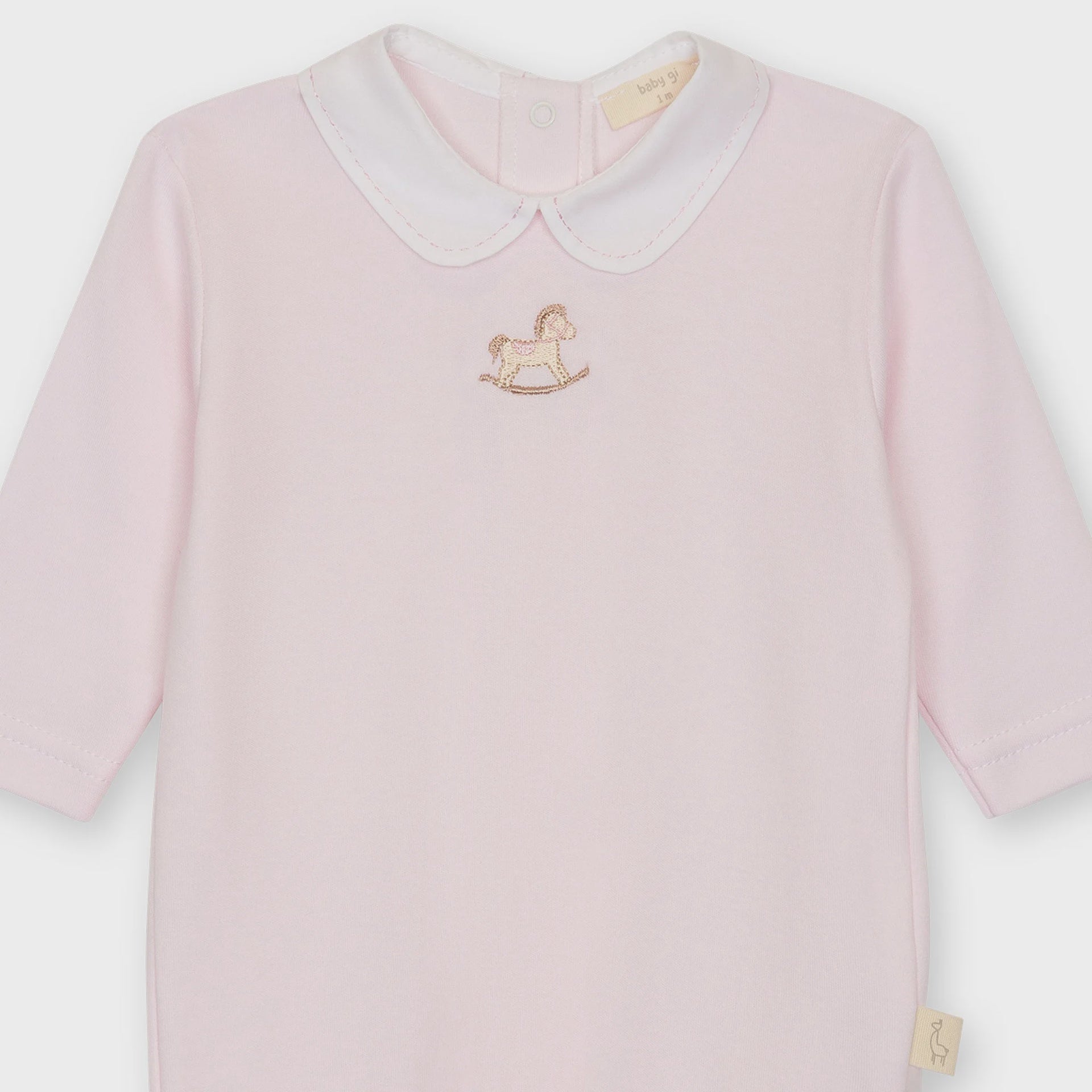 Baby Gi meisjes boxpakje roze paard