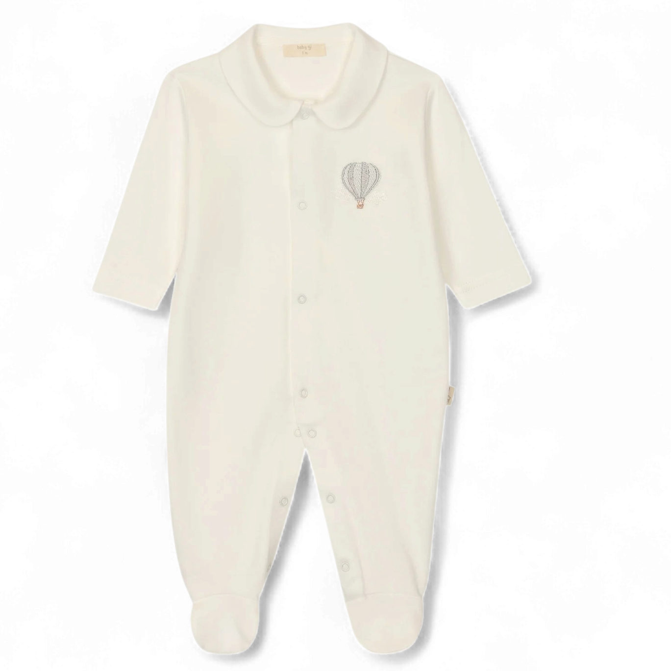 Baby Gi jongens boxpakje wit/blauw luchtballon