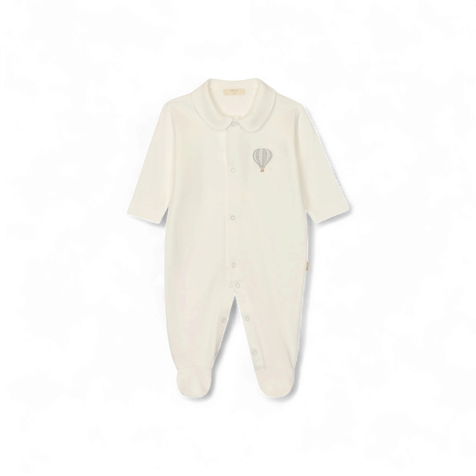 Baby Gi jongens boxpakje wit/blauw luchtballon