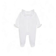 Baby Gi meisjes boxpakje wit kant boord