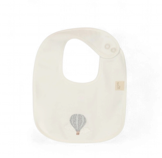 Baby Gi slabber luchtballon wit/blauw