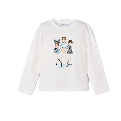Mayoral meisjes  Nata-marin shirt