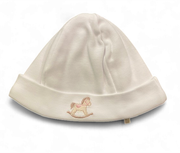 Baby Gi muts paard wit/roze
