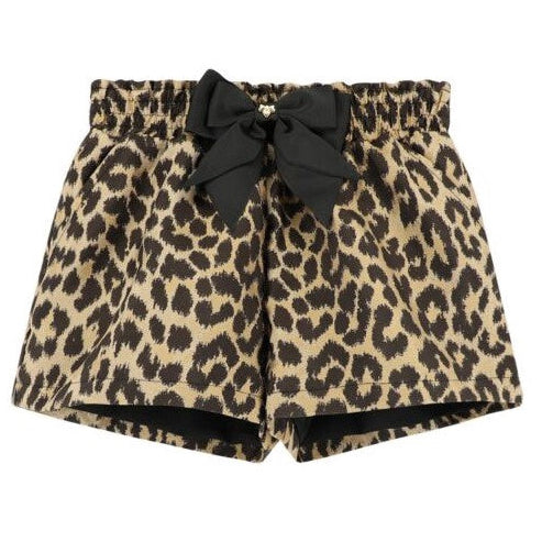 Angels face leopard korte broek zwart