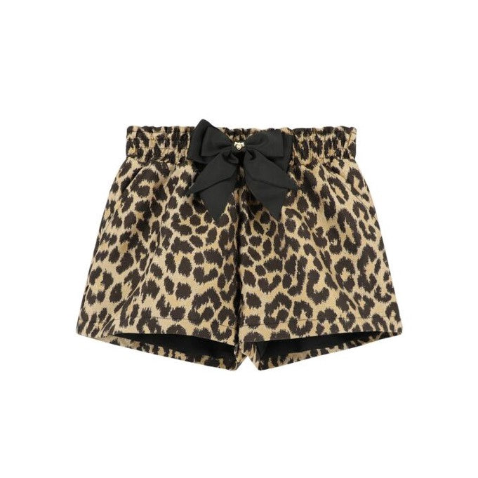 Angels face leopard korte broek zwart