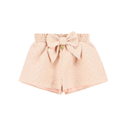 Angel’s Face Ruthie Bow Jacquard Shorts Rose Gold