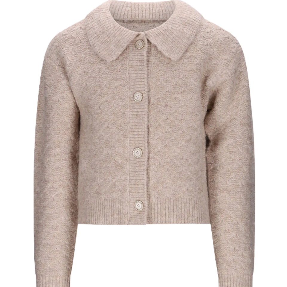 Le Chic Meisjes Vest Omsky Knitted Hearts Of Gold