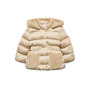 Abel & Lula Satin Coat almendra