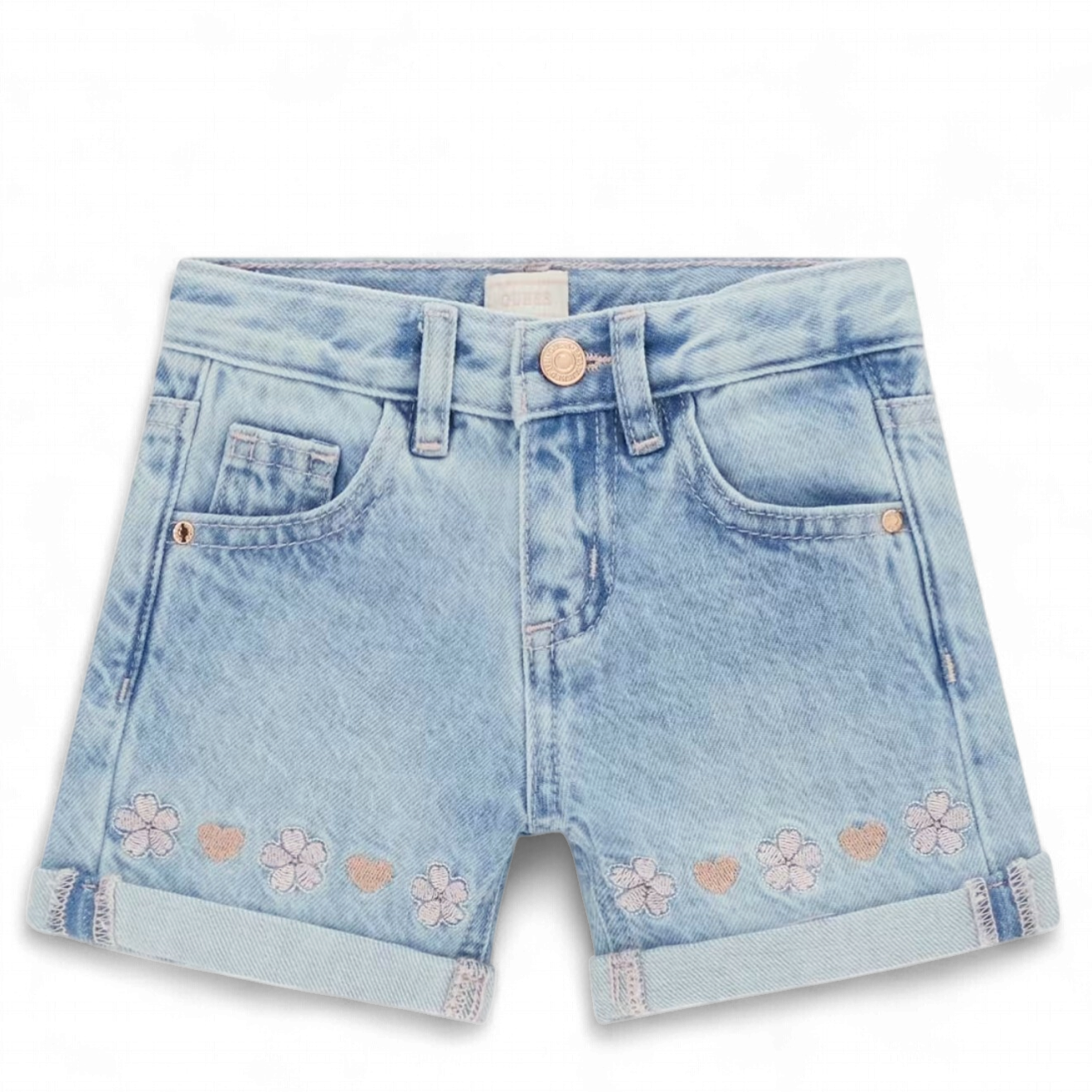 Guess baby en meisjes korte broek denim bloemen