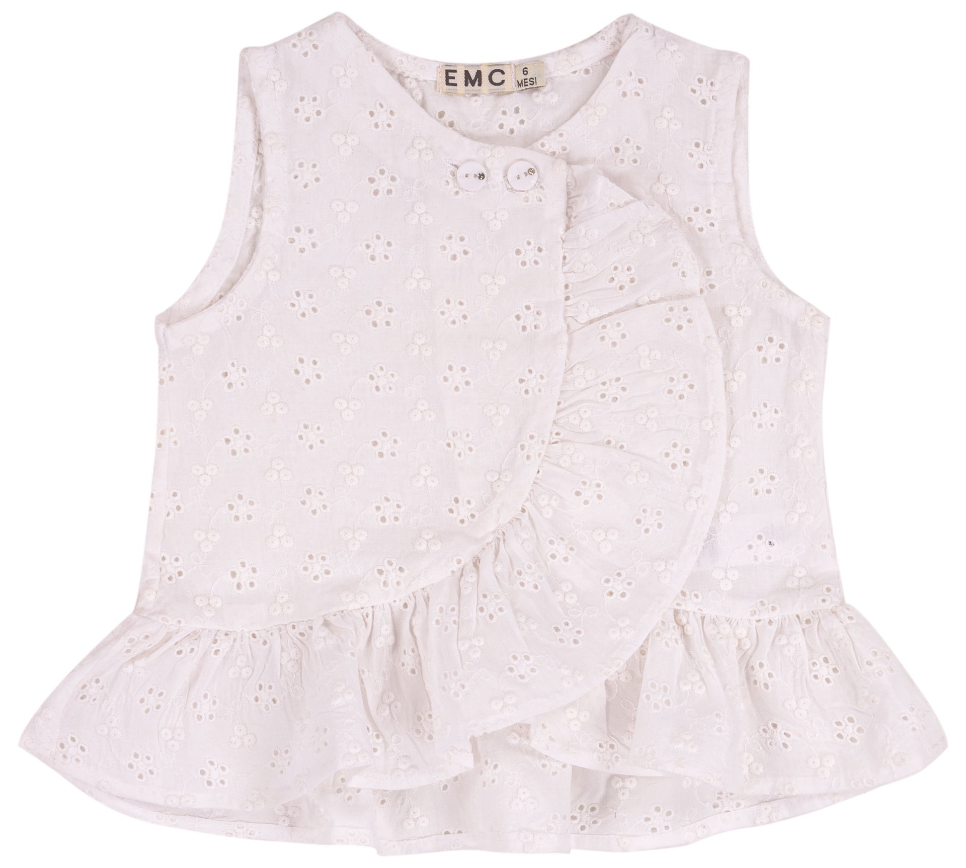 EMC baby meisjes top kant wit