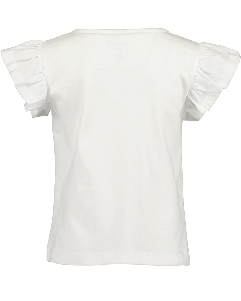 Blue Seven meisjes tshirt citroen wit