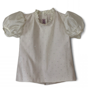 Phi meisjes blouse wit glitter