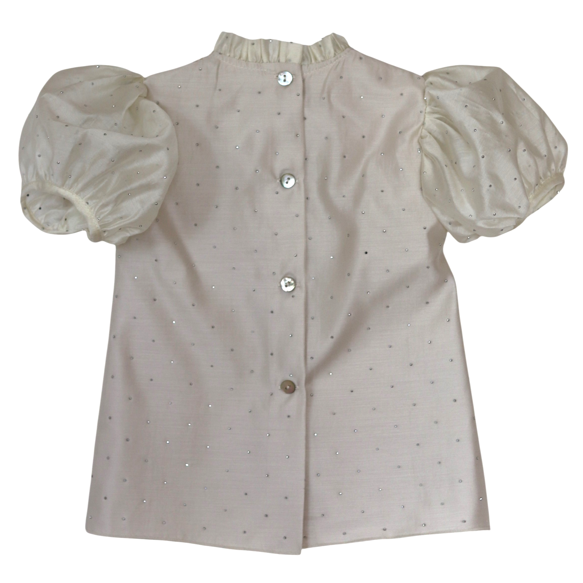 Phi meisjes blouse wit glitter