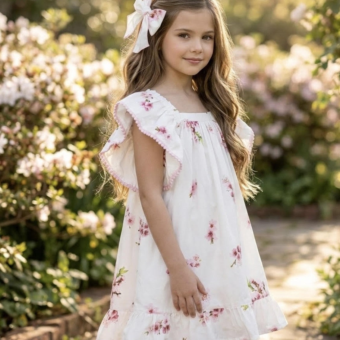 Phi meisjes strik cherry blossom