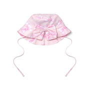 Little A Orella strik print zonnehoedje (Pink Blossom)