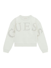 Guess Sportief sweatshirt met strass withe