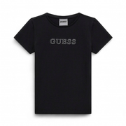 Guess meisjes tshirt zwart glitter logo