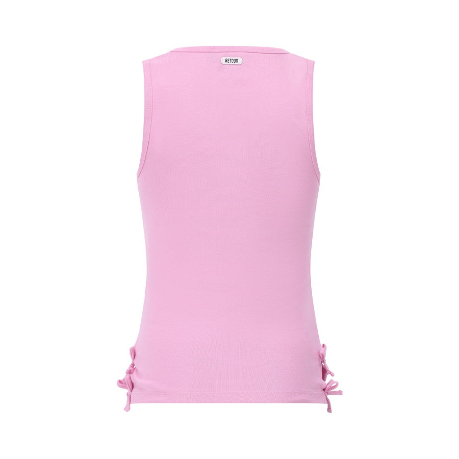Retour meisjes shirt mouwloos Leah roze
