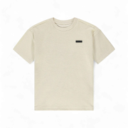 Nik & Nik Oversized T-shirt met logo patch beige