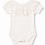 Phi baby meisjes romper wit kanten kraag