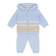 Blues Baby Boys Blue Hooded Jog Set