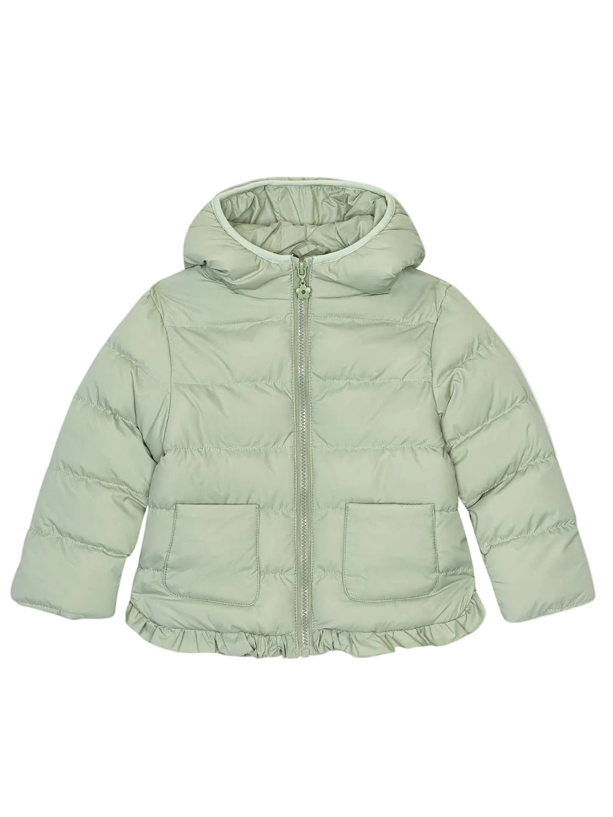 Baby meisjes gewatteerde jas mint groen