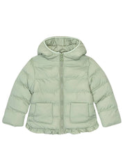 Baby meisjes gewatteerde jas mint groen