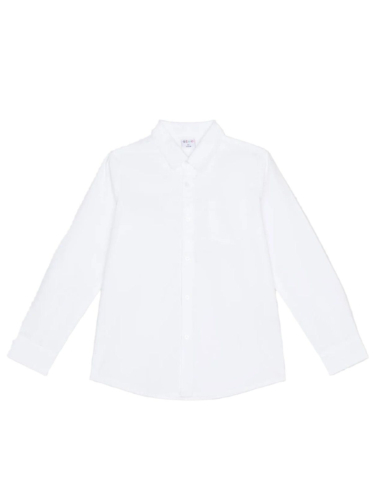 Chemise garçon en coton blanc