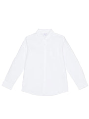 Chemise garçon en coton blanc